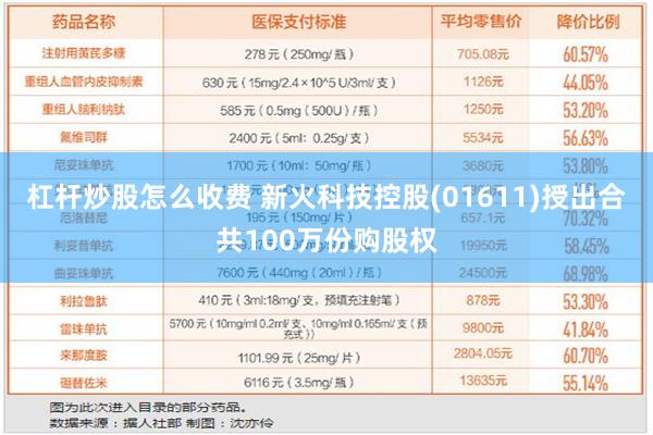 杠杆炒股怎么收费 新火科技控股(01611)授出合共100万份购股权