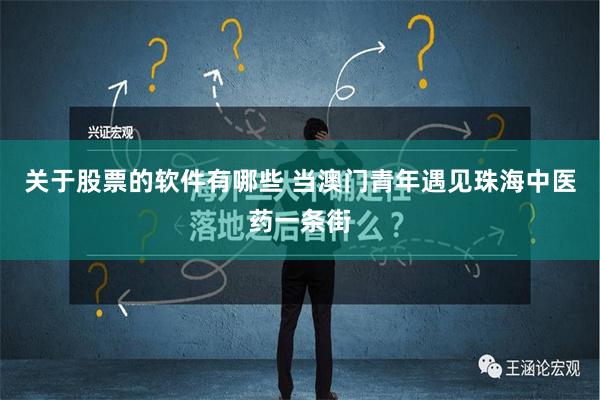 关于股票的软件有哪些 当澳门青年遇见珠海中医药一条街