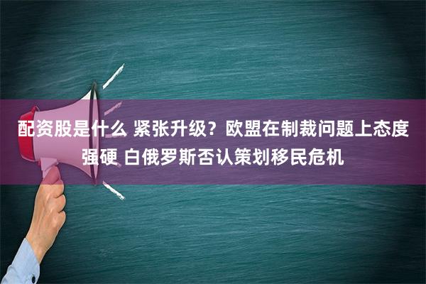 配资股是什么 紧张升级？欧盟在制裁问题上态度强硬 白俄罗斯否认策划移民危机