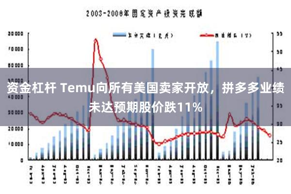 资金杠杆 Temu向所有美国卖家开放，拼多多业绩未达预期股价跌11%